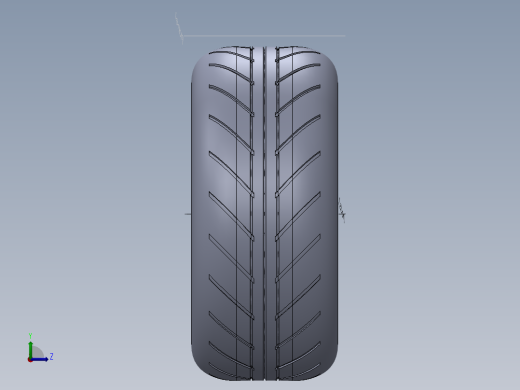 solidworks 车胎3D模型左视缩略图