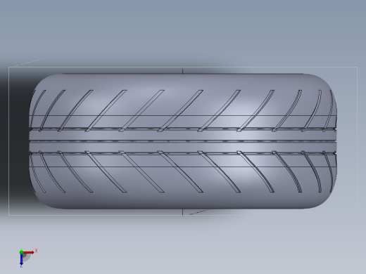 solidworks 车胎3D模型俯视缩略图