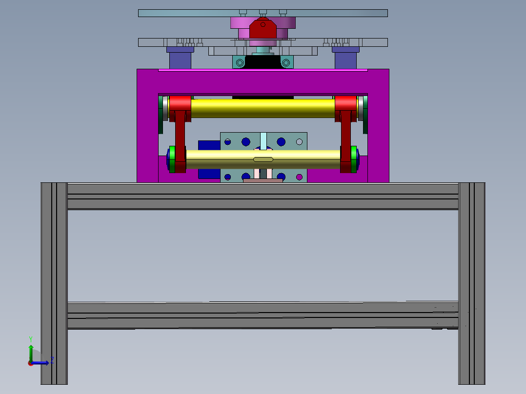B7_重型顶升移载机（）左视图