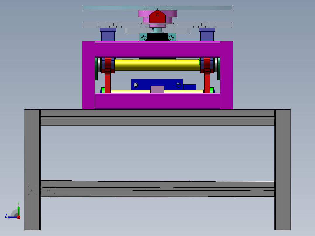 B7_重型顶升移载机（）右视图
