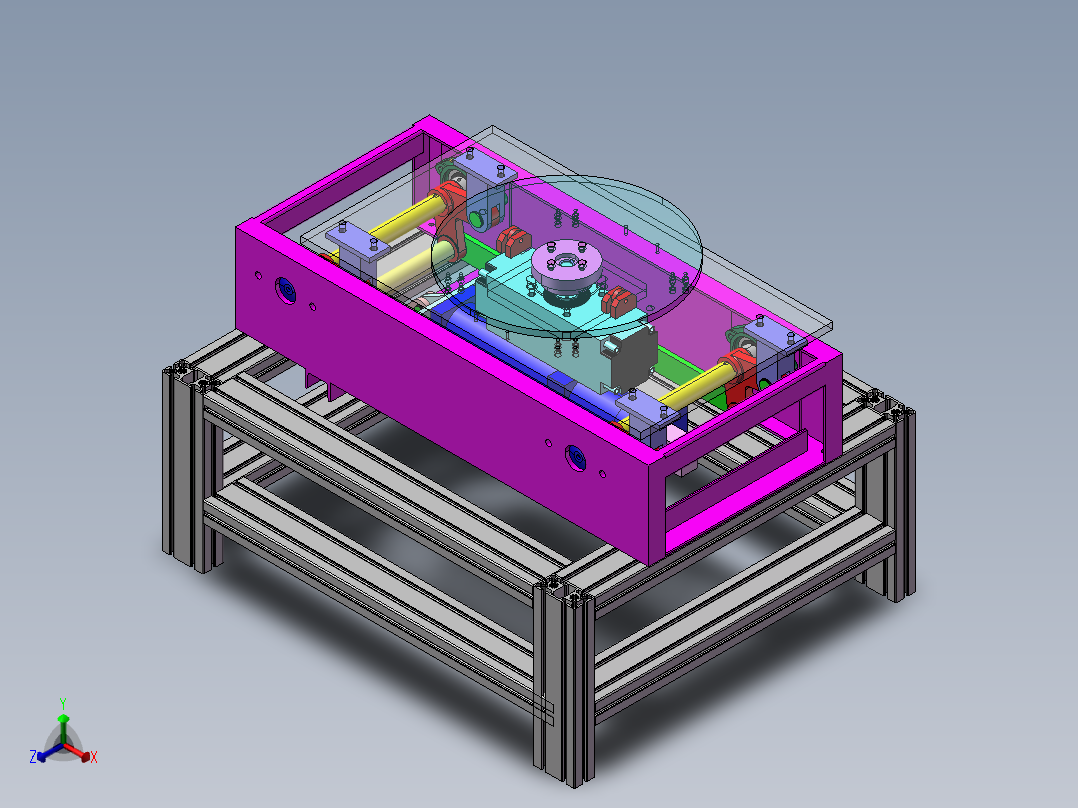 B7_重型顶升移载机（）正等轴测图