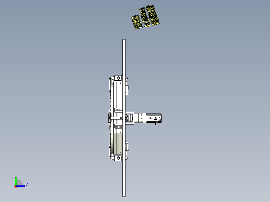 A1_12站式精密环形导轨线SW2016左视图
