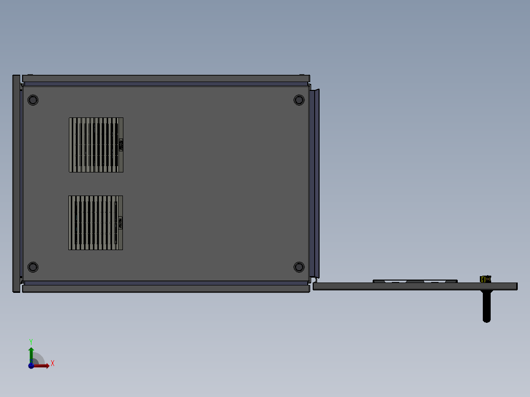 【E95】【IGS】【转】钣金机柜前视图