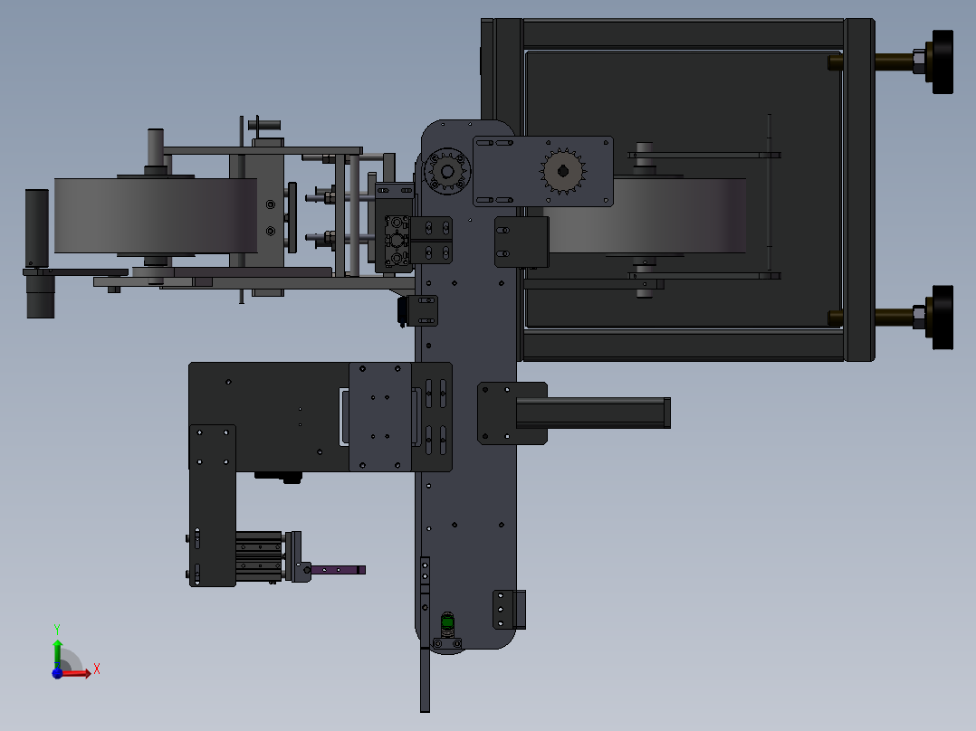电池包膜设备前视图