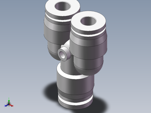 气动接头-Y型三通APYW8-6（8变6）
