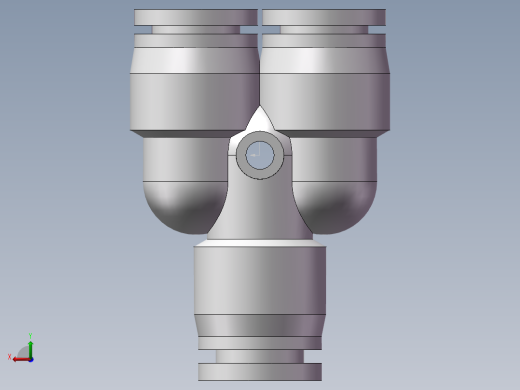 气动接头-Y型三通APYW8-6（8变6）后视缩略图