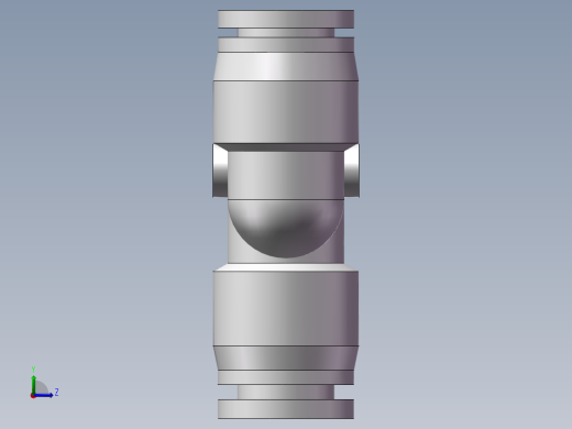 气动接头-Y型三通APYW8-6（8变6）左视缩略图