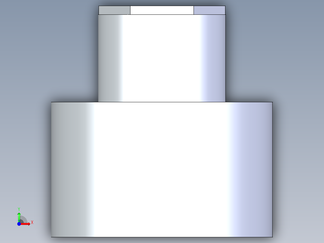CPVC管件11A-Sch80_ReducerCoupling_SxS_9829-248FB_2in x 0.75in前视图