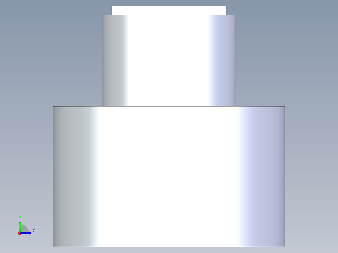 CPVC管件11A-Sch80_ReducerCoupling_SxS_9829-248FB_2in x 0.75in左视图