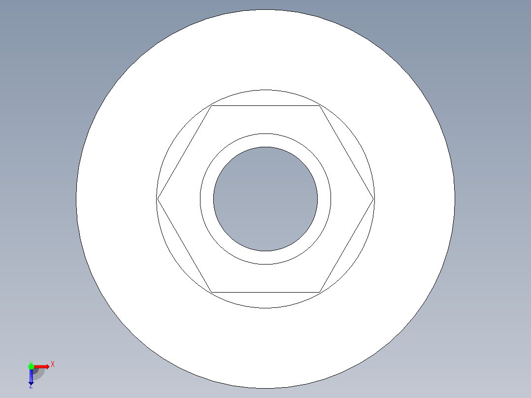 CPVC管件11A-Sch80_ReducerCoupling_SxS_9829-248FB_2in x 0.75in俯视图
