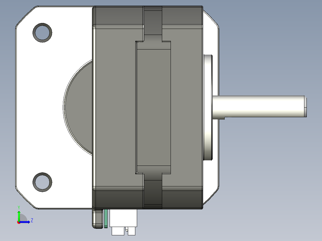 NEMA17步进电机17HS4023左视图