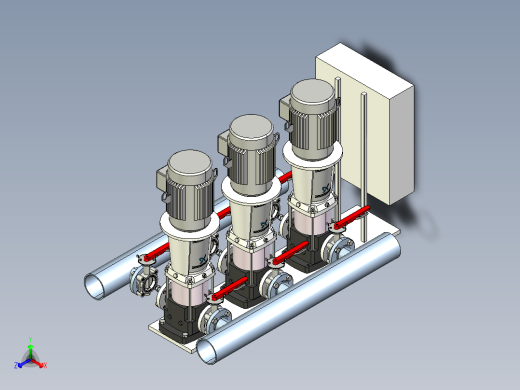 三重泵正等轴测缩略图