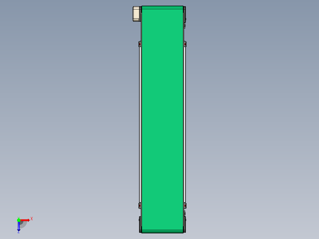 LE-XC4040-左边驱动轻载皮带线-负载40kg俯视图