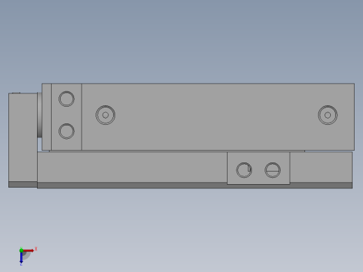 滑台气缸HLQ25X75S俯视缩略图