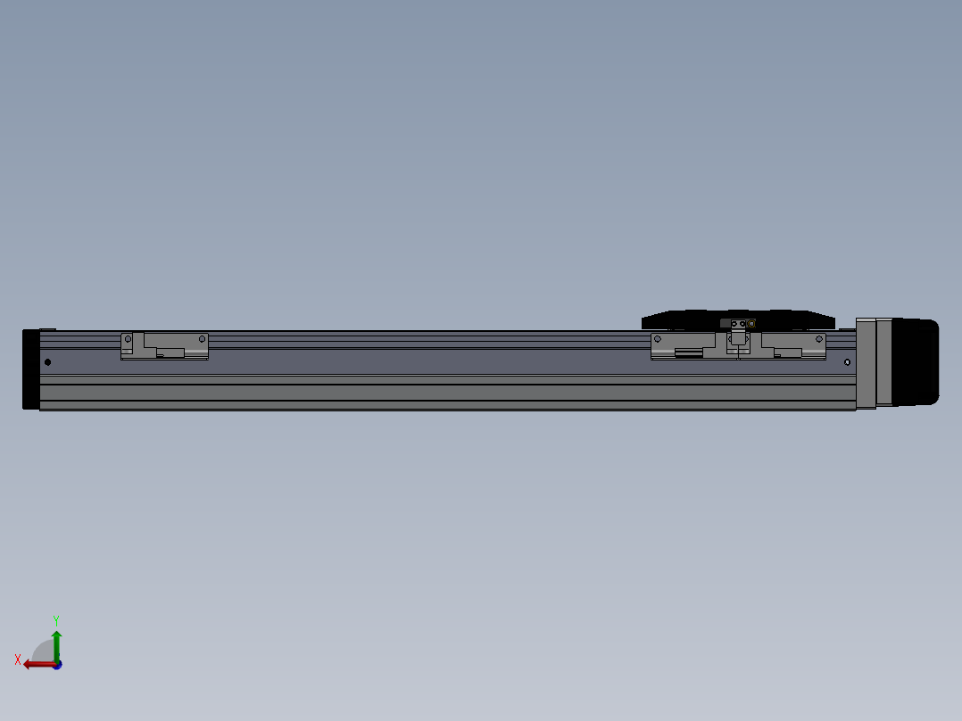 电动滑台模组SDH50左连模组（配台达电机）后视图