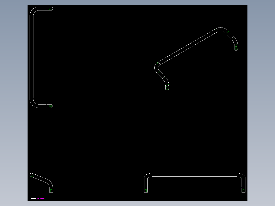控制箱取手KG-2D多系列多零件图纸模型