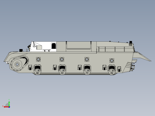 Panzer IV四号中型坦克1比16模型3D打印图纸 STL格式后视缩略图