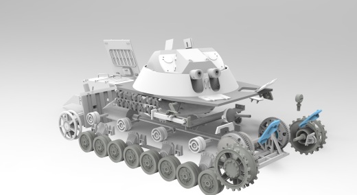 Panzer IV四号中型坦克1比16模型3D打印图纸 STL格式缩略图