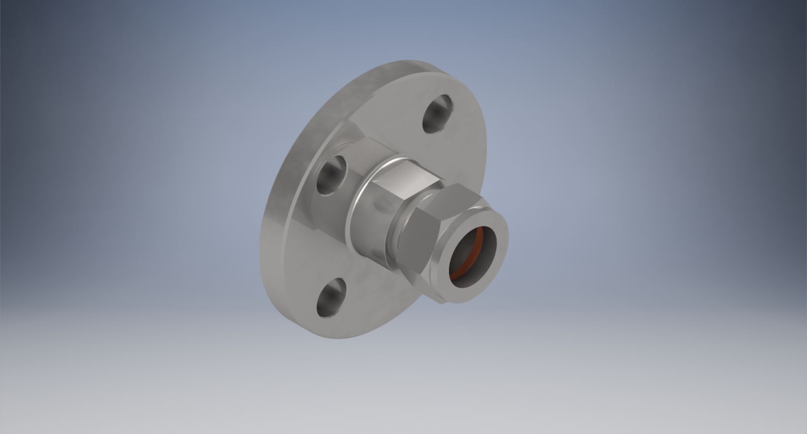 不锈钢ANSI法兰适配器，1英寸。世伟洛克卡套管接头，NPS 1英寸