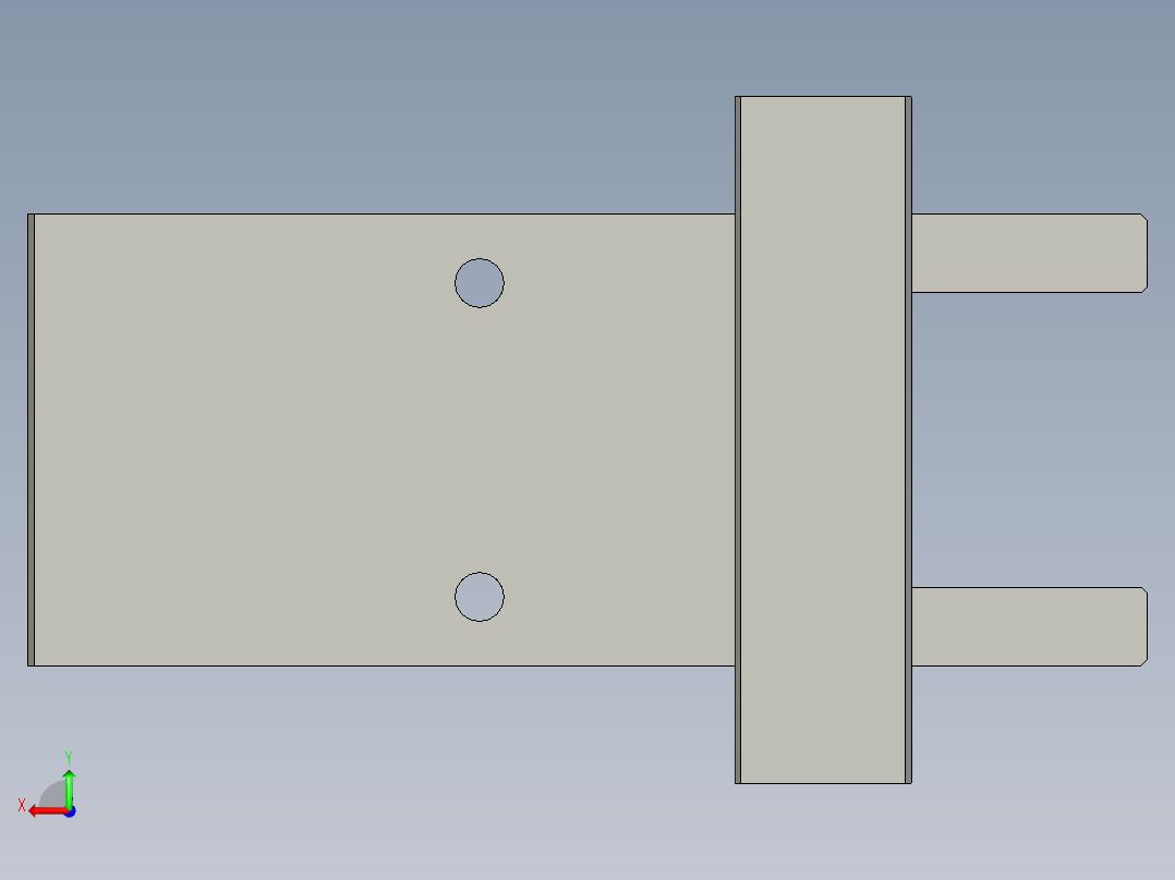 普通气爪PH01-10G后视图