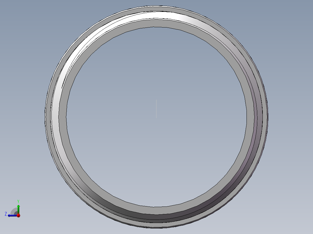 对丝-圆边等径 DN20右视图