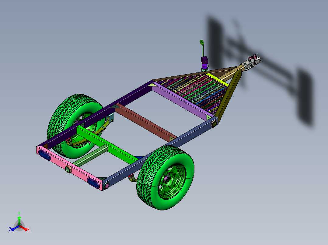 摩托小型车辆用拖车