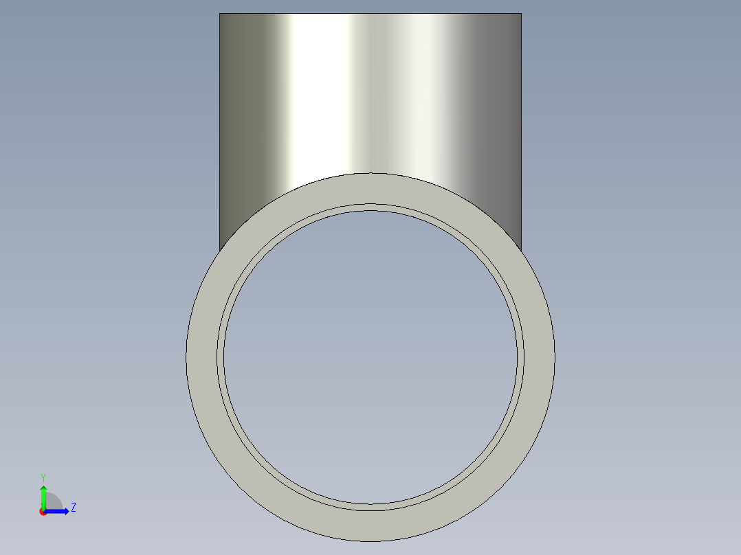 船舶管路系统SeaCor_Molded_ReducingTee_SxSxS_37J101251_2in x 1.5in左视图