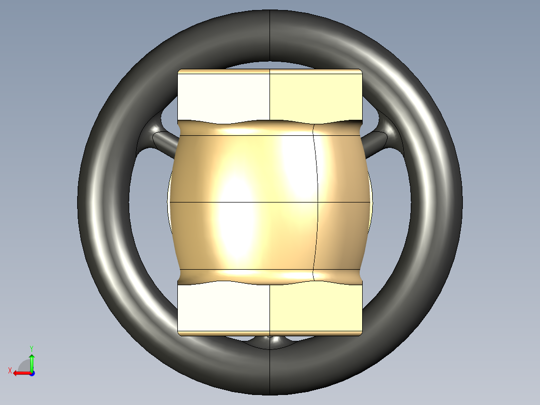 不锈钢闸阀11后视图