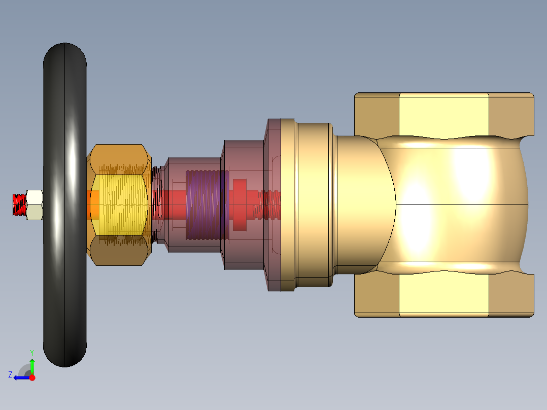 不锈钢闸阀11右视图