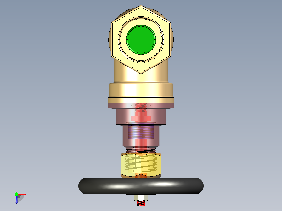 不锈钢闸阀11俯视图