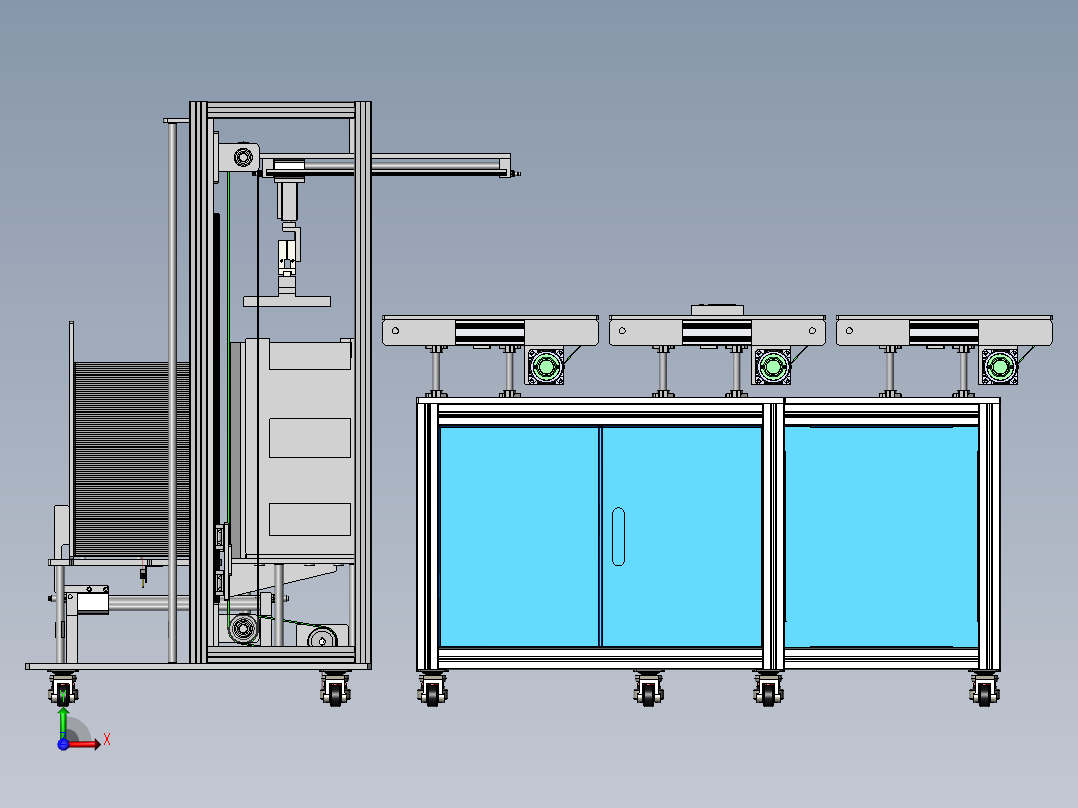 竖直提升线sw19可编辑前视图