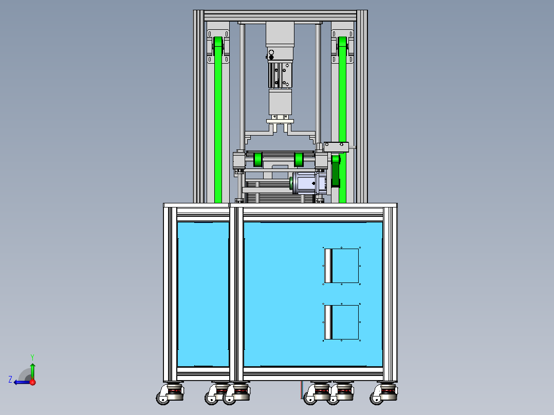 竖直提升线sw19可编辑右视图