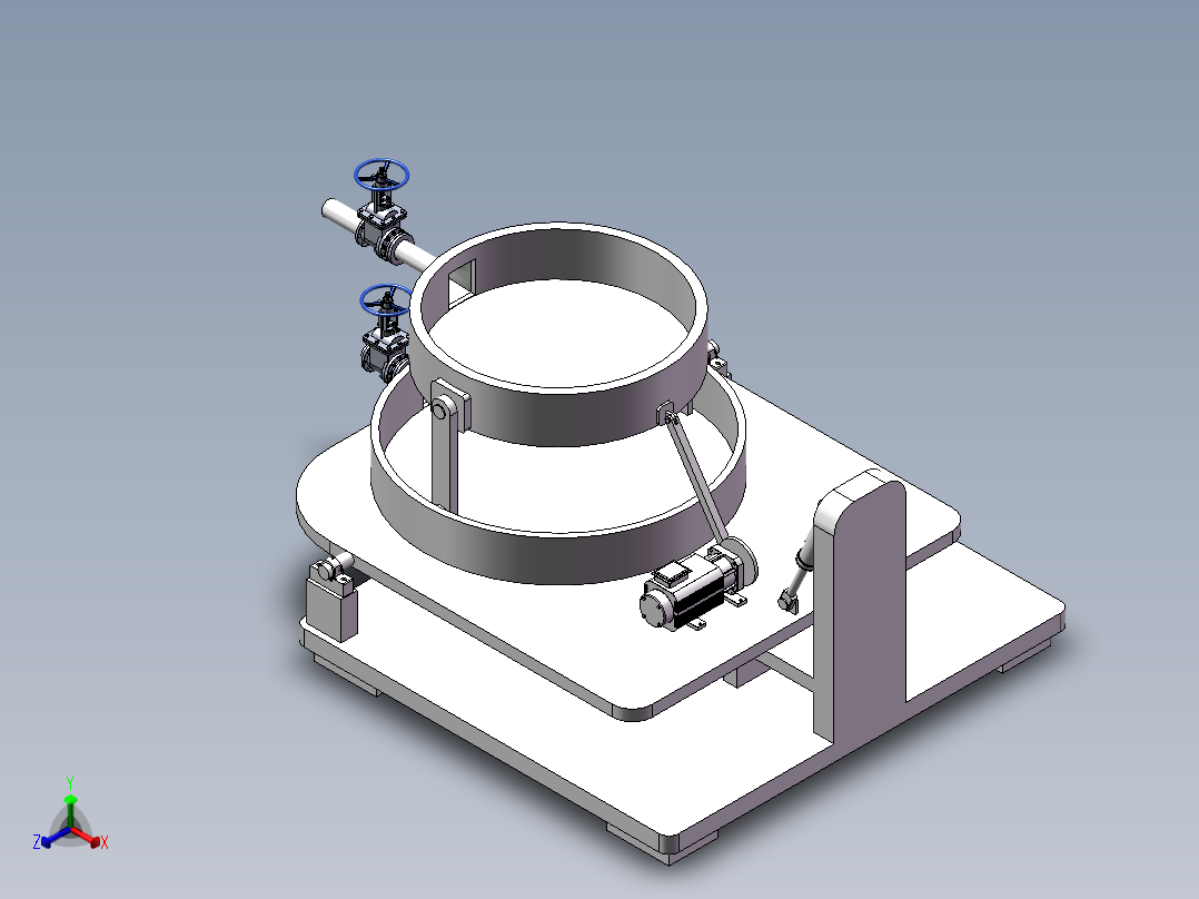 塑料颗粒筛分机sw18正等轴测图