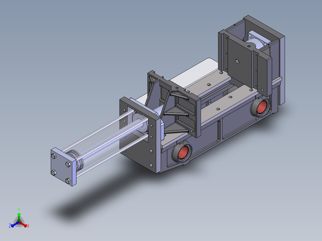 全制动数控锯床4230sw17可编辑正等轴测图