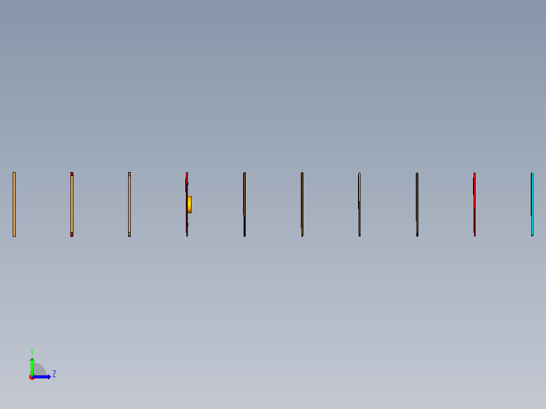 CSX1-笔记本CNC工装夹具三维模型A车铣中心左视图