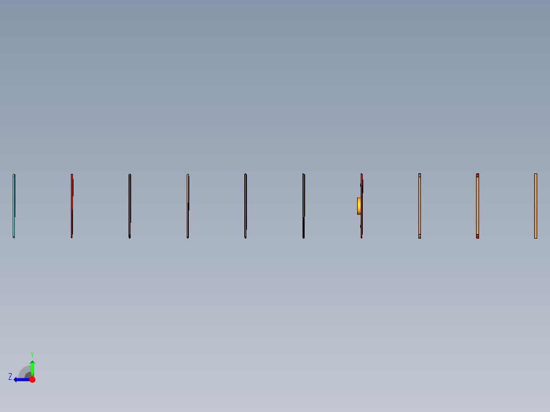 CSX1-笔记本CNC工装夹具三维模型A车铣中心右视图