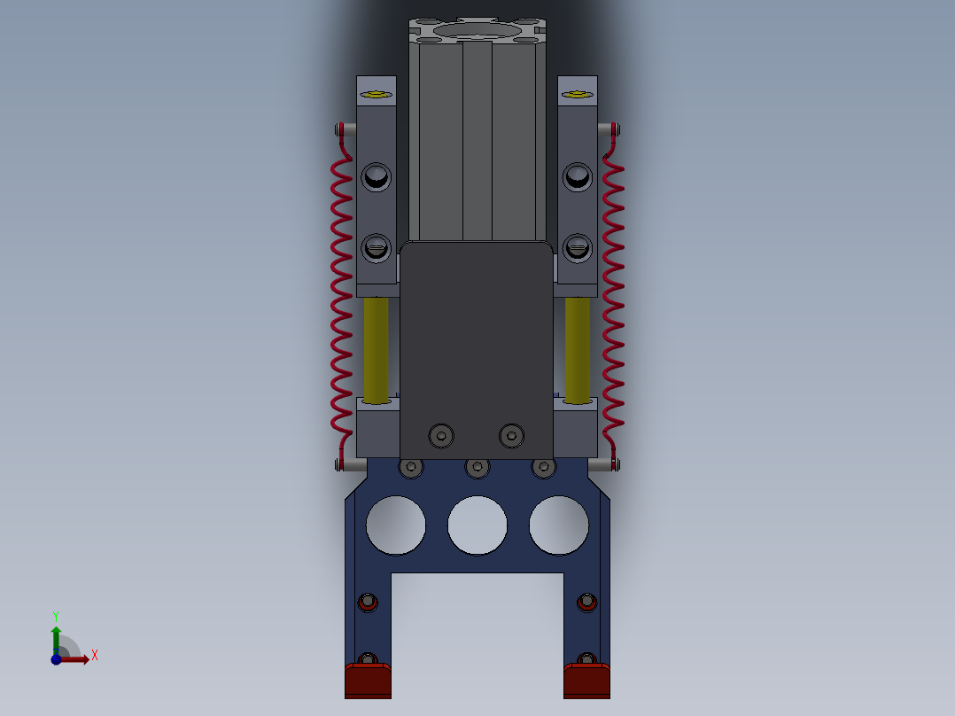 智能型手爪（抓取器）（需要特征识别）前视图