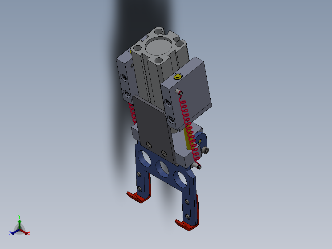 智能型手爪（抓取器）（需要特征识别）正等轴测图
