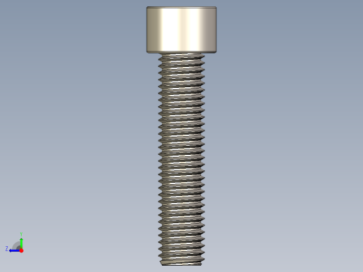 Screw_DIN_912_M12x55F_A2.STEP公制内六角螺钉右视缩略图