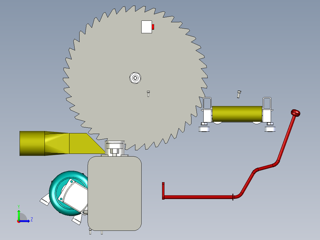 B2004529-大理石锯，木锯，左视图
