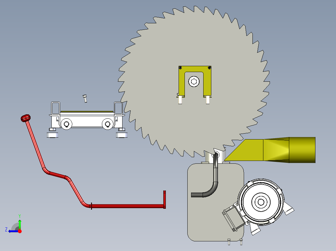B2004529-大理石锯，木锯，右视图