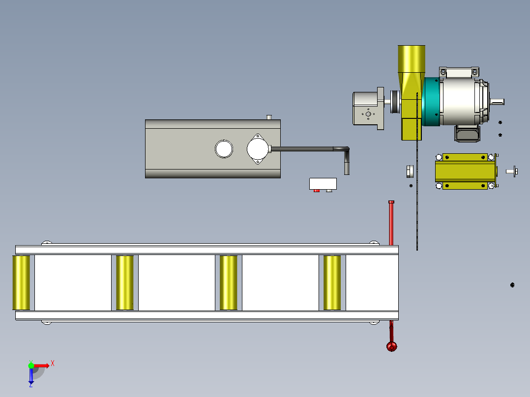 B2004529-大理石锯，木锯，俯视图