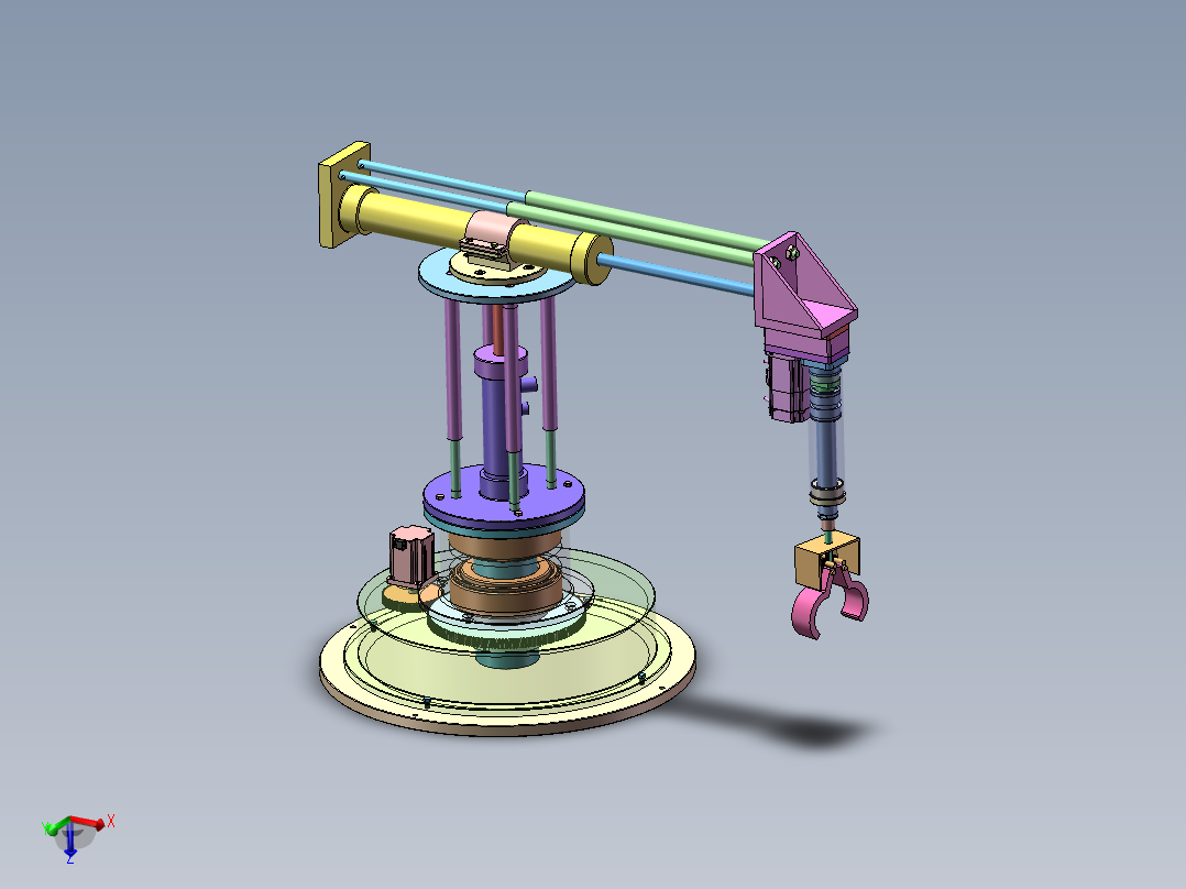 圆柱坐标机械手  sw18