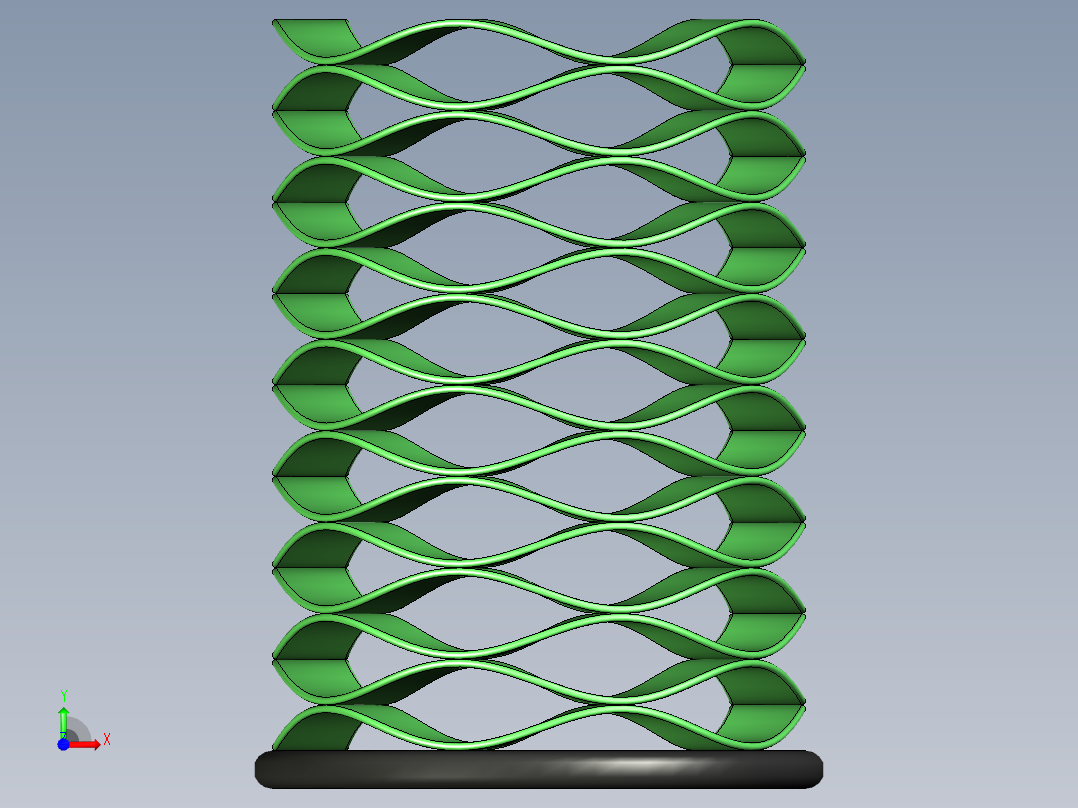 波形弹簧垫圈前视图