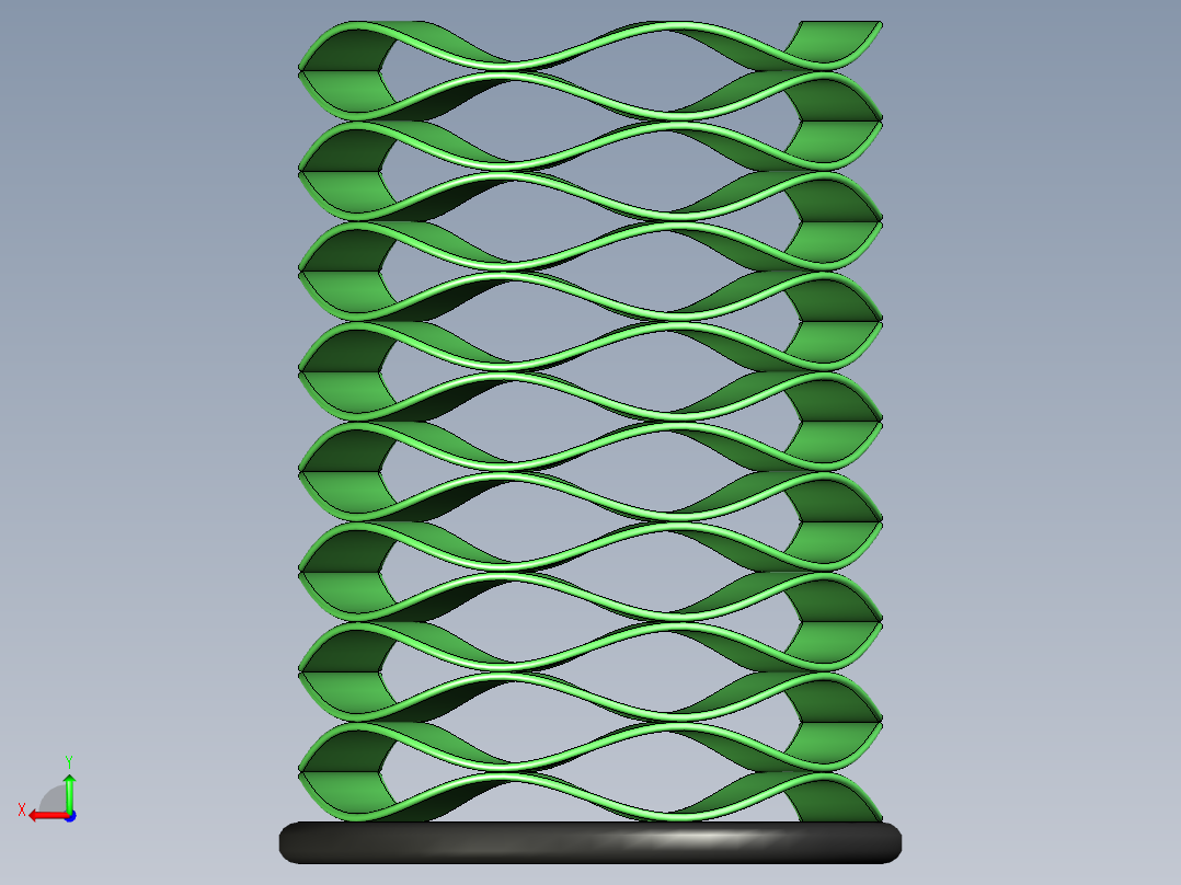 波形弹簧垫圈后视图