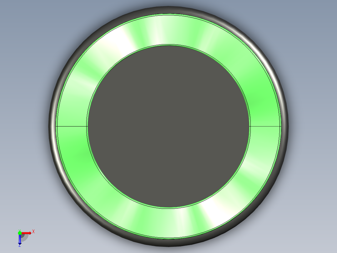 波形弹簧垫圈俯视图