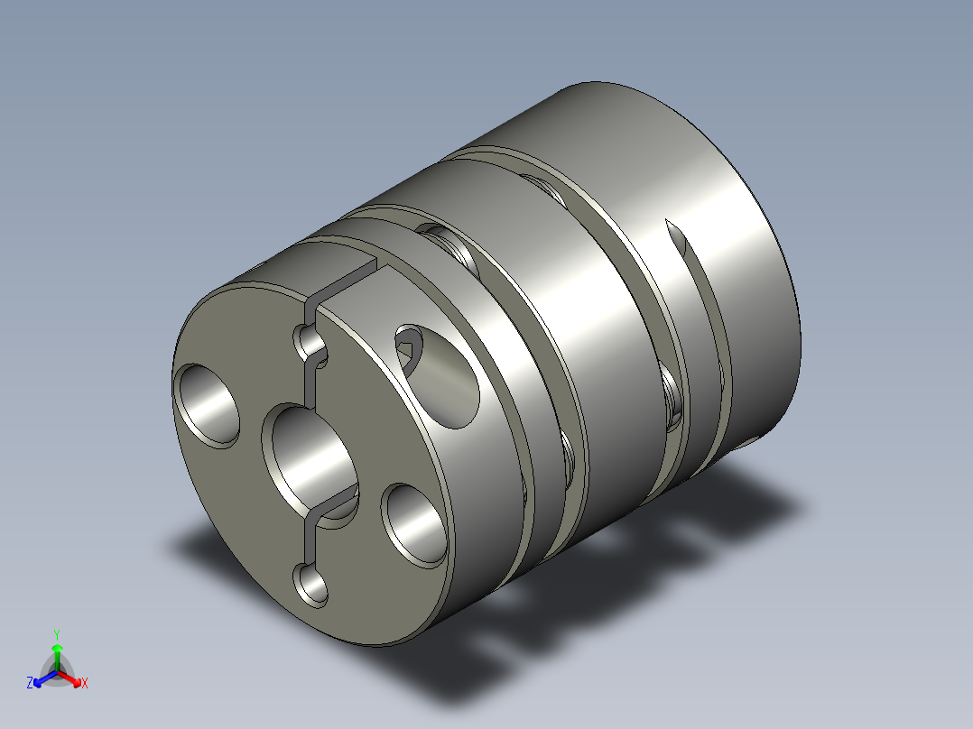 SFC-020DA2-8B-10B正等轴测图