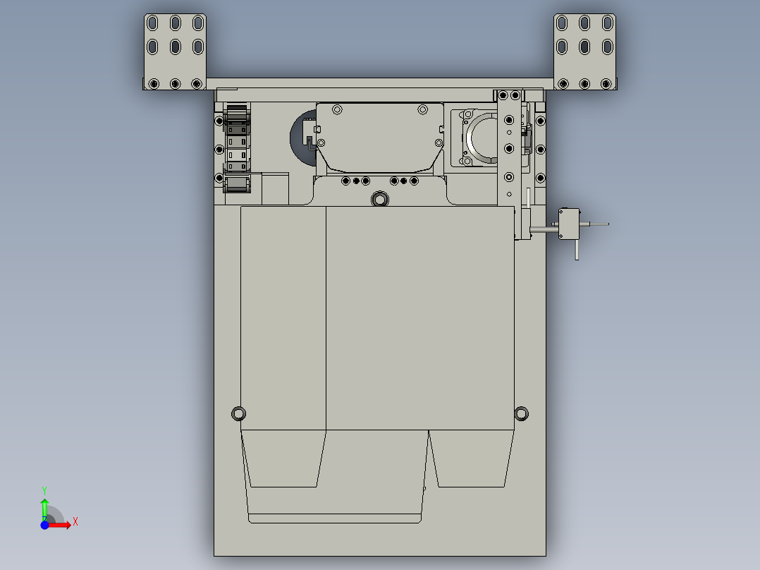 纸盒来料前视图