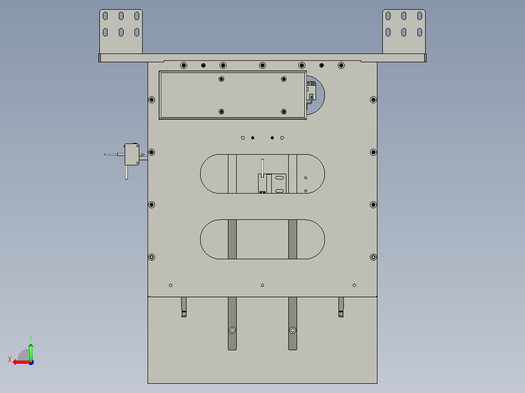 纸盒来料后视图