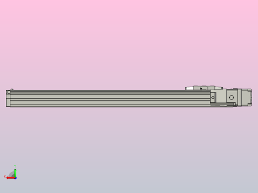 GTH4-L#-400-BR-M05-C3 GTH4内嵌式螺杆滑台 电机右折 TOYO滑台后视缩略图